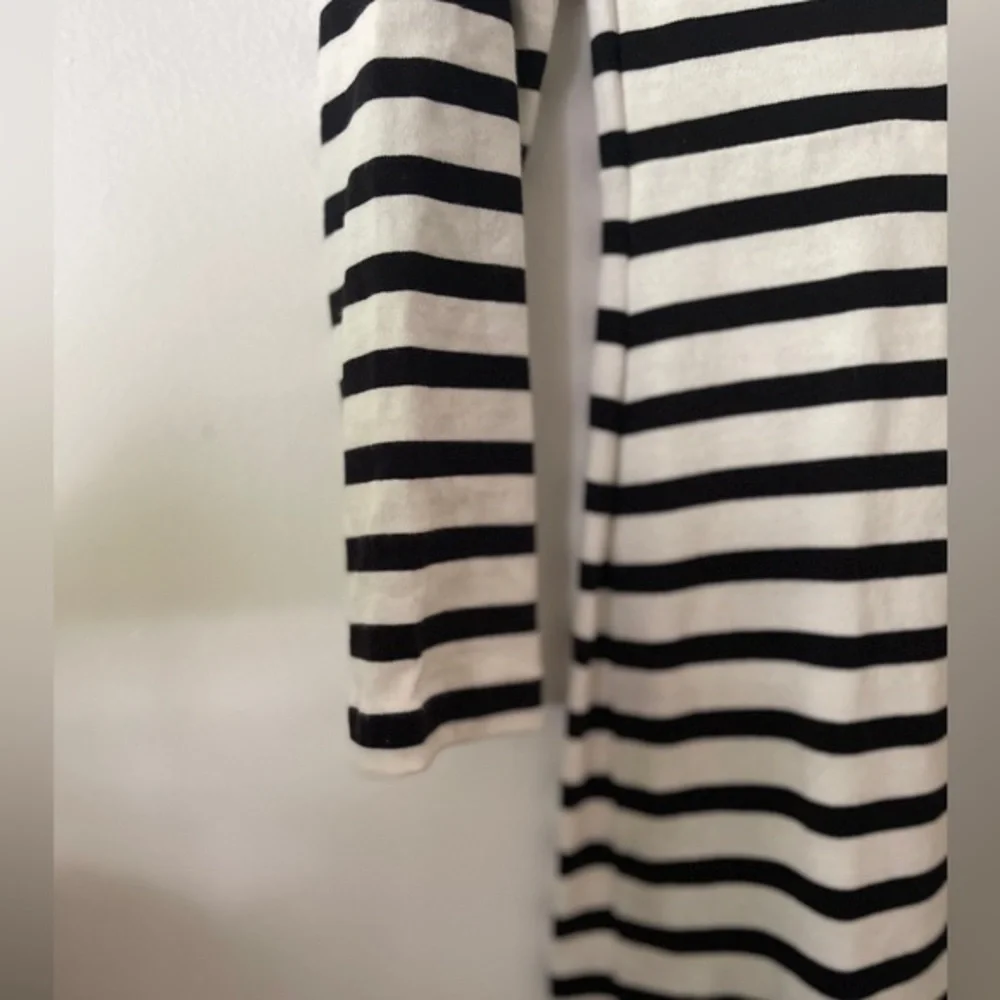 J. CREW Striped Long Sleeve Cotton MIDI Dress‎ Size 2 NWOT Summer Spring Soft